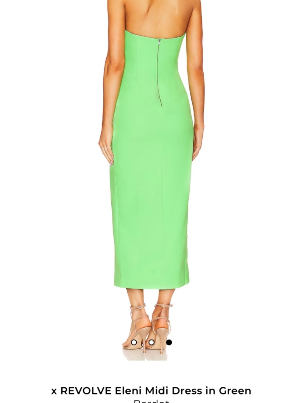 BNWT x REVOLVE Eleni Midi Dress in Green - Bardot - Picture 3 of 6
